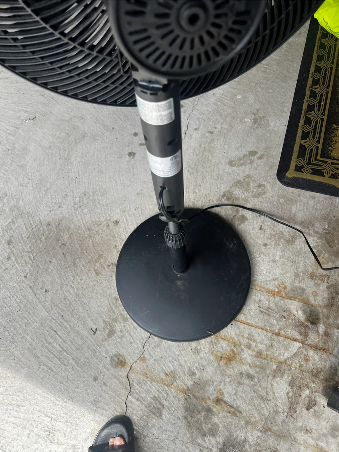 Black Pedestal Fan - photo 2