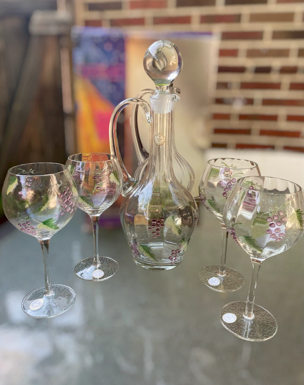 Crystal Clear Passion Wine Set, NEW