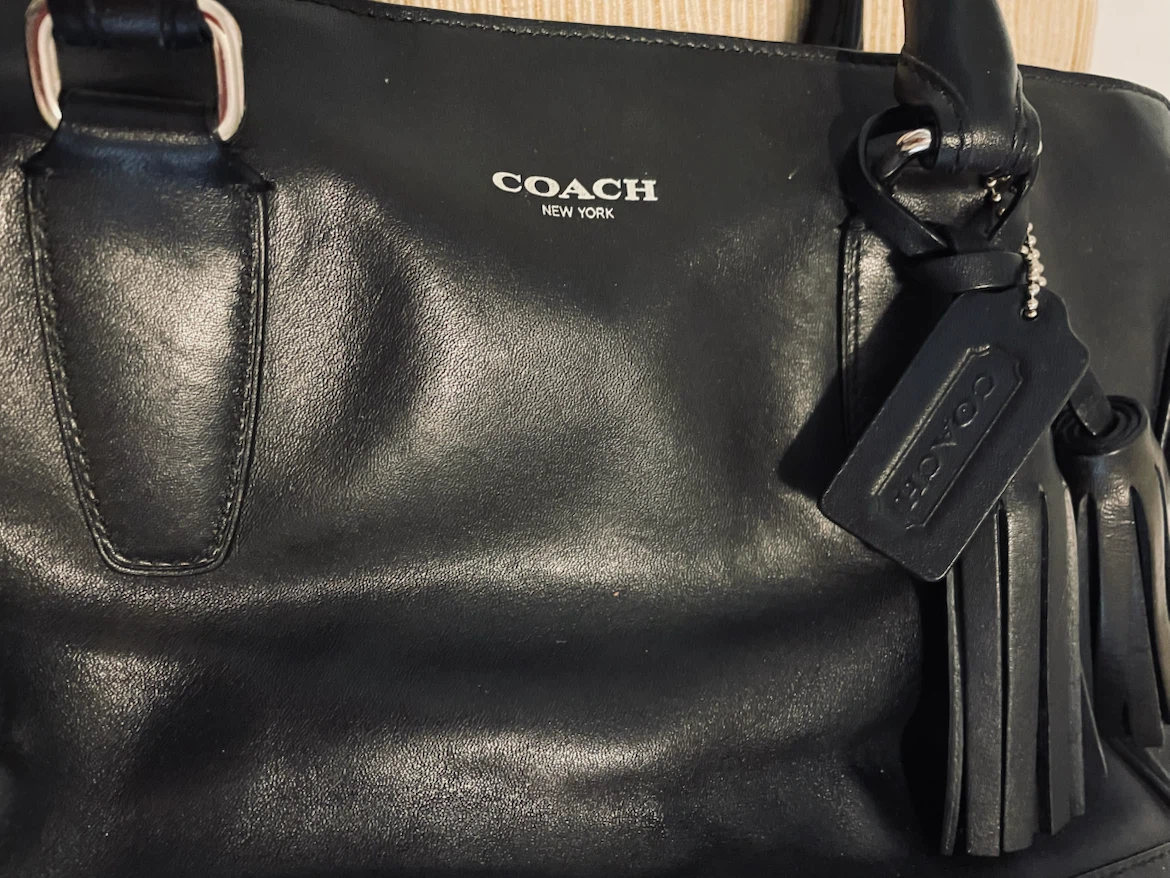 Coach black leather purse - photo 2