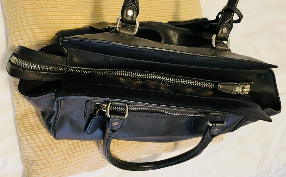 Coach black leather purse - photo 4