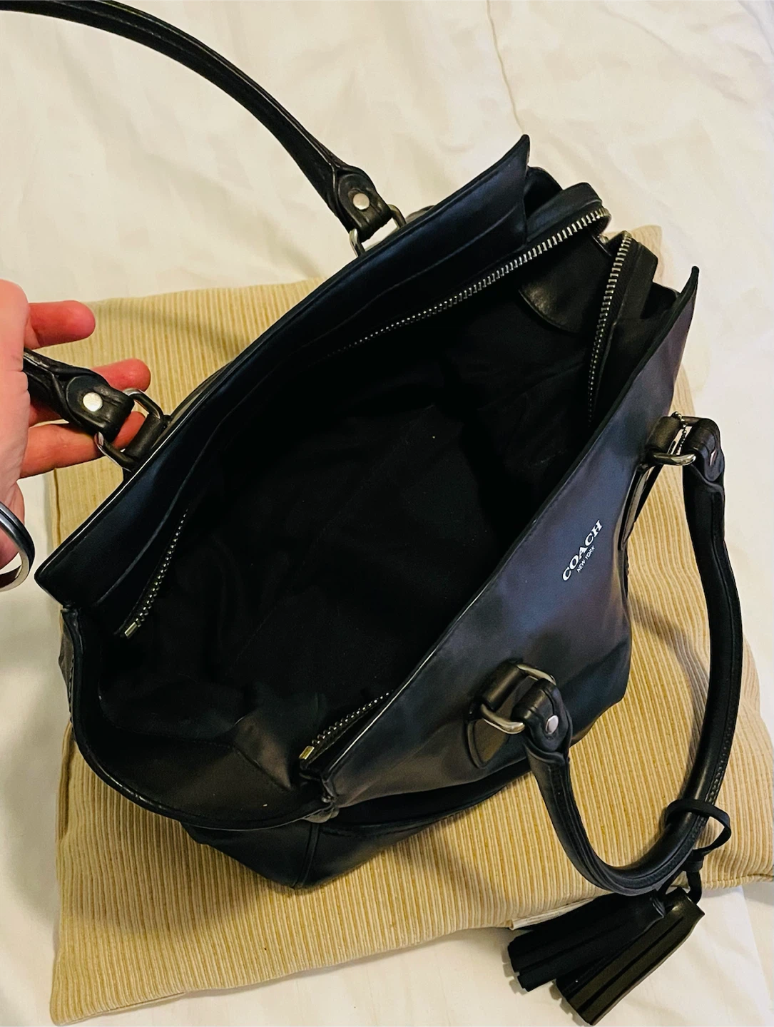 Coach black leather purse - photo 5