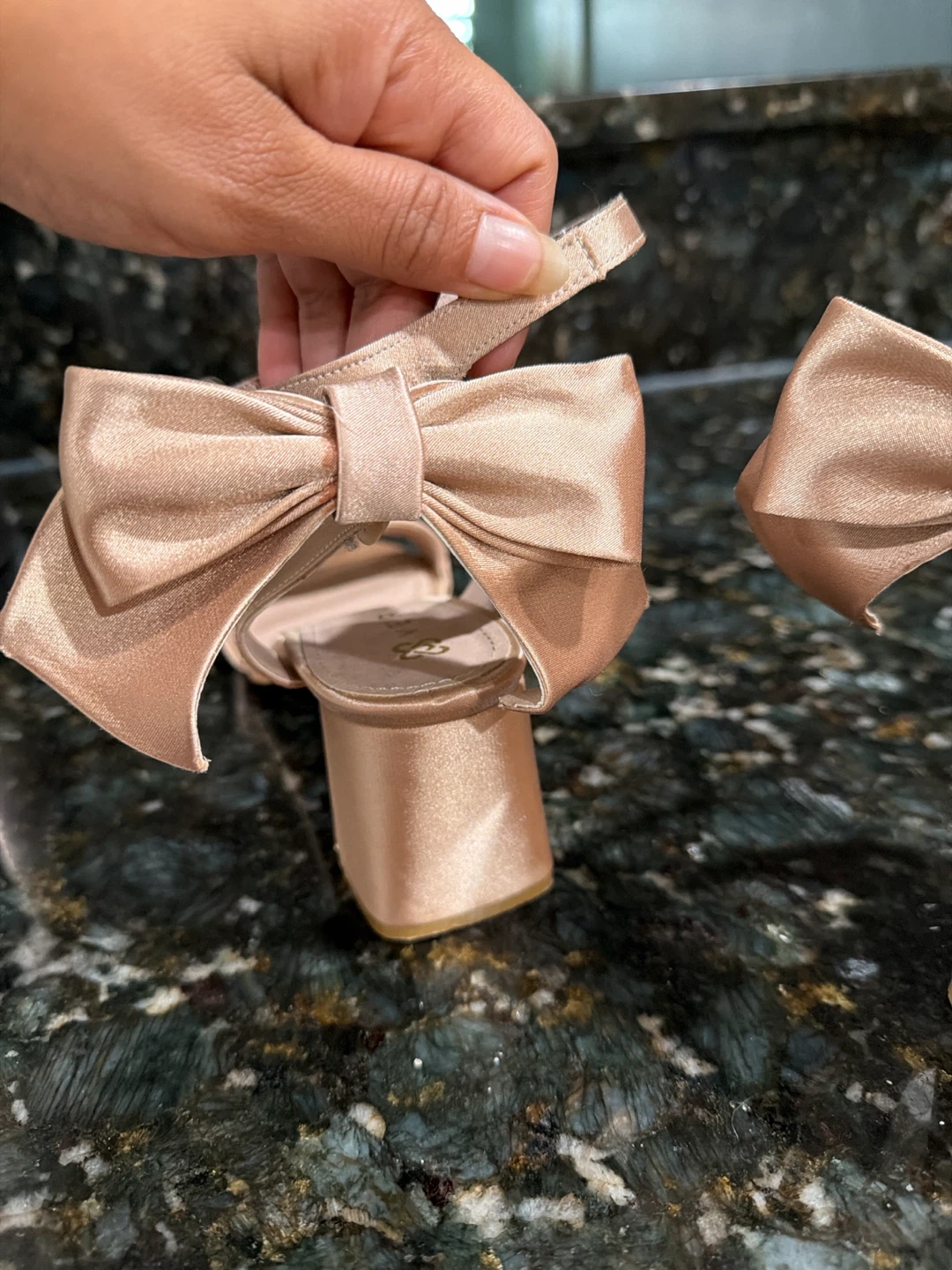 VERAMA Women's Satin Bow Heeled Sandals - photo 2