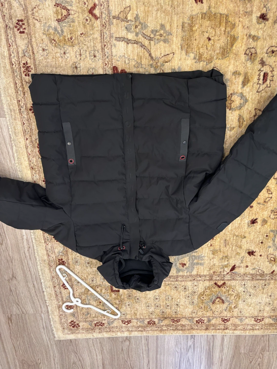 Black Puffer Jacket with Hood - photo 5