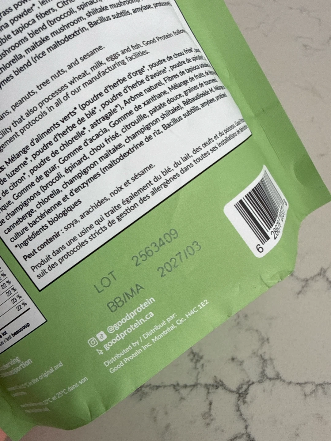 UNOPENED GoodProtein Green Superfood Juice Mixed Berries 225g - photo 3