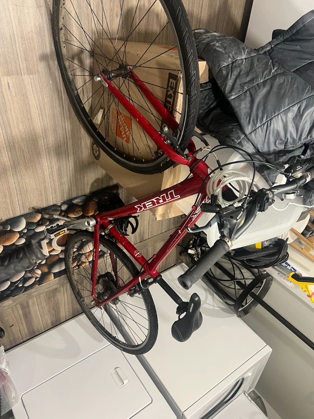 Trek Red Hybrid Bike
