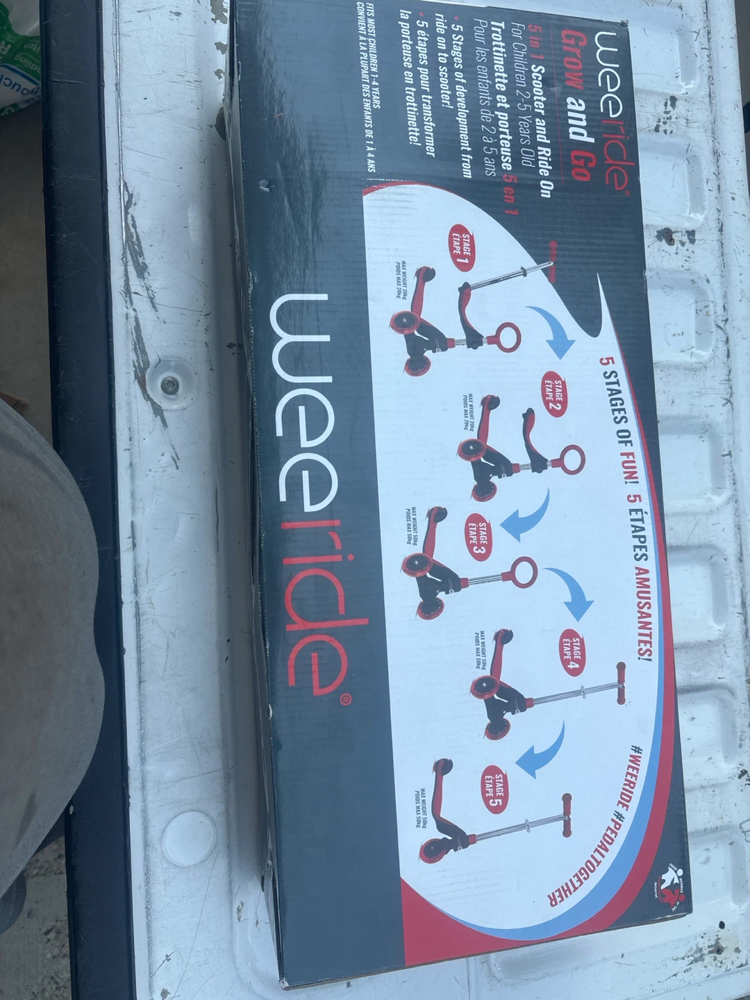 WeeRide Grow and Go 5-in-1 Scooter and Ride-On