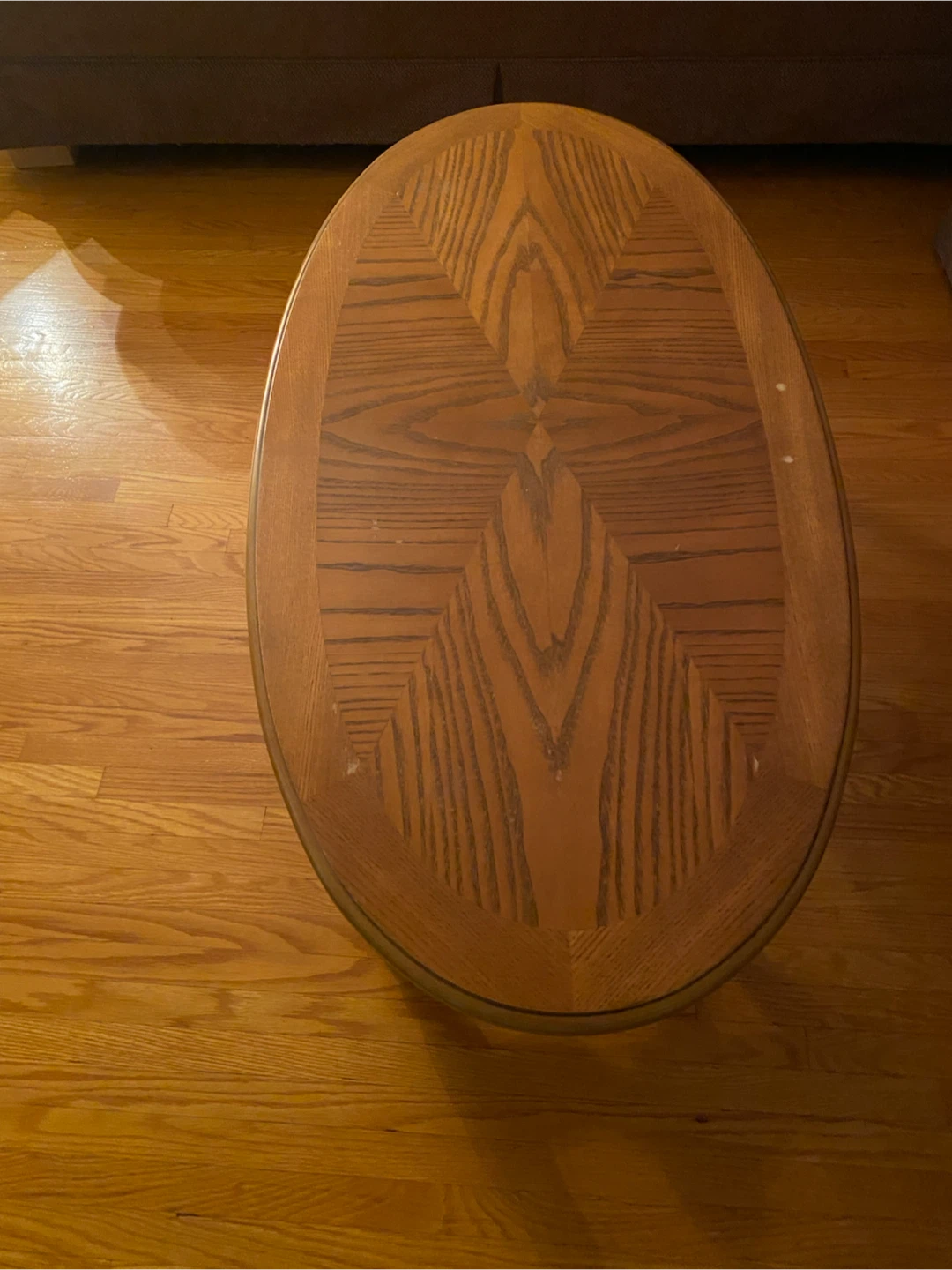 Oval Wood Coffee Table - photo 2