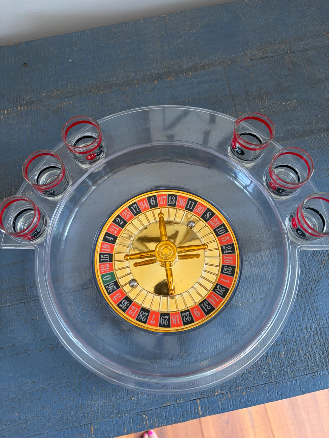 Roulette Wheel Shot Glass Set