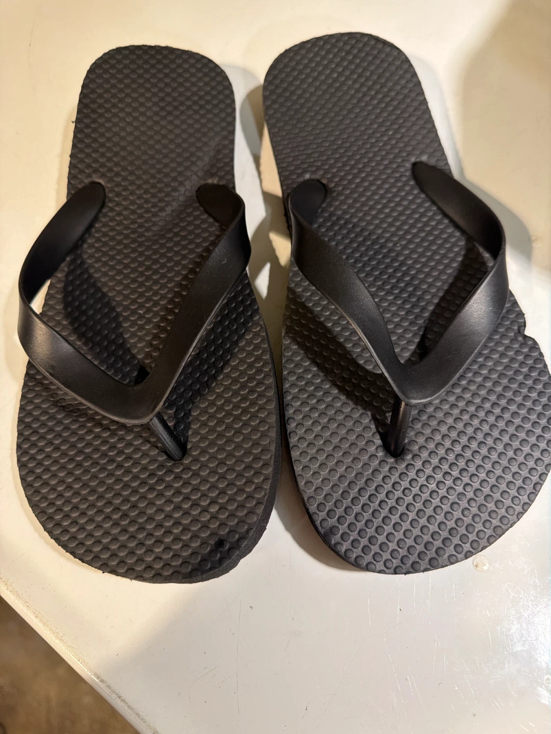 Black Flip Flops