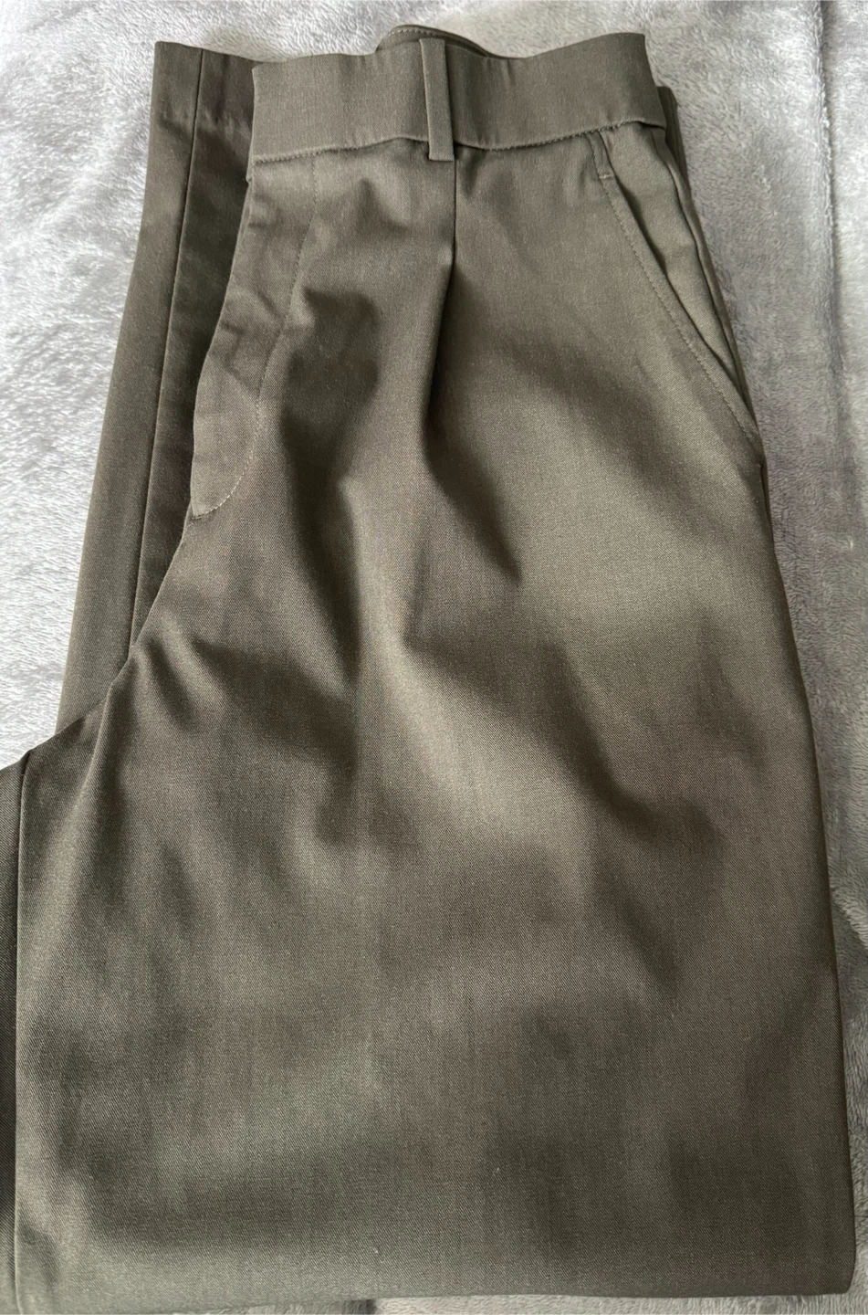 UNIQLO Women's Wide Pants - S/P - Olive Green