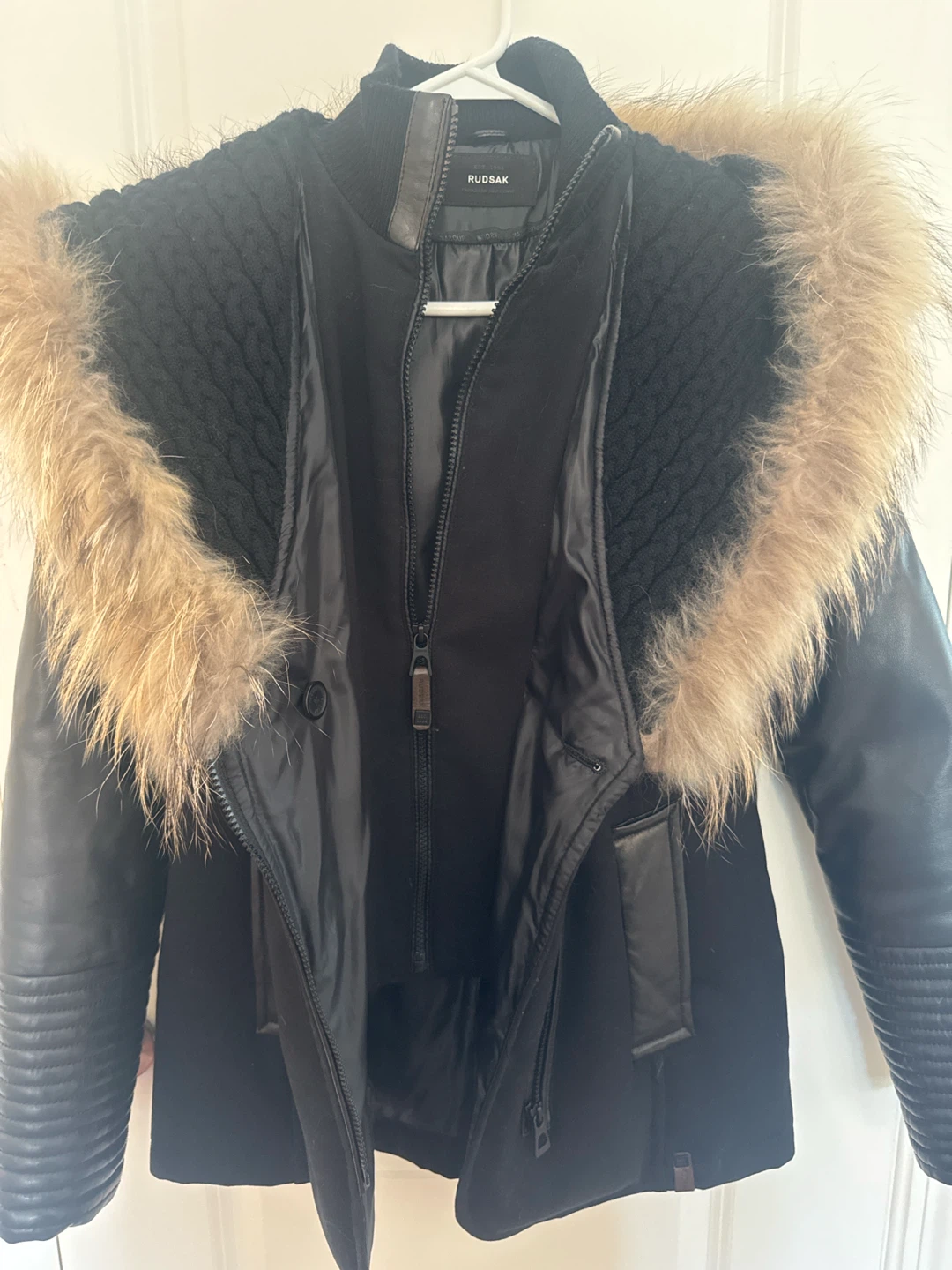 Rudsak Black Parka with Fur Trim - photo 5
