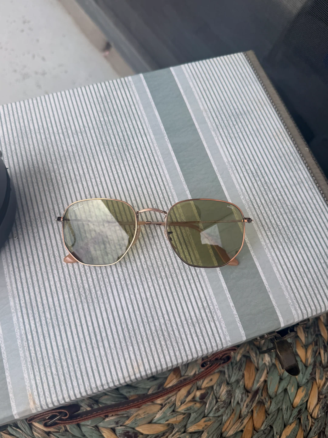 Ray-Ban Hexagonal Sunglasses - Green RB3548N - photo 4