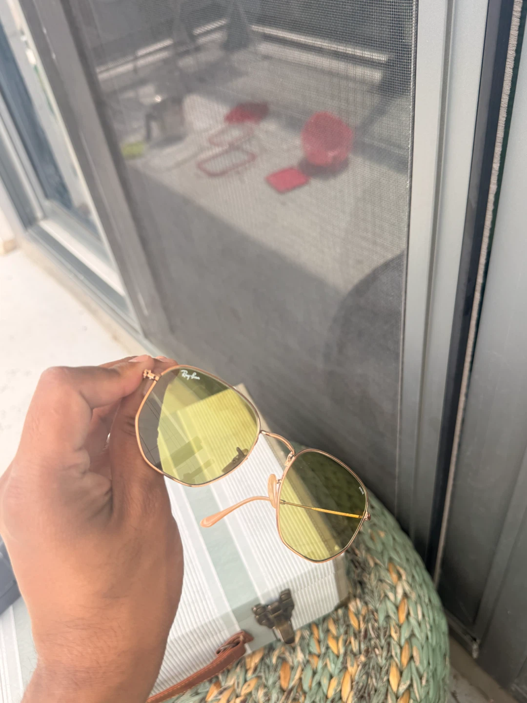 Ray-Ban Hexagonal Sunglasses - Green RB3548N - photo 5