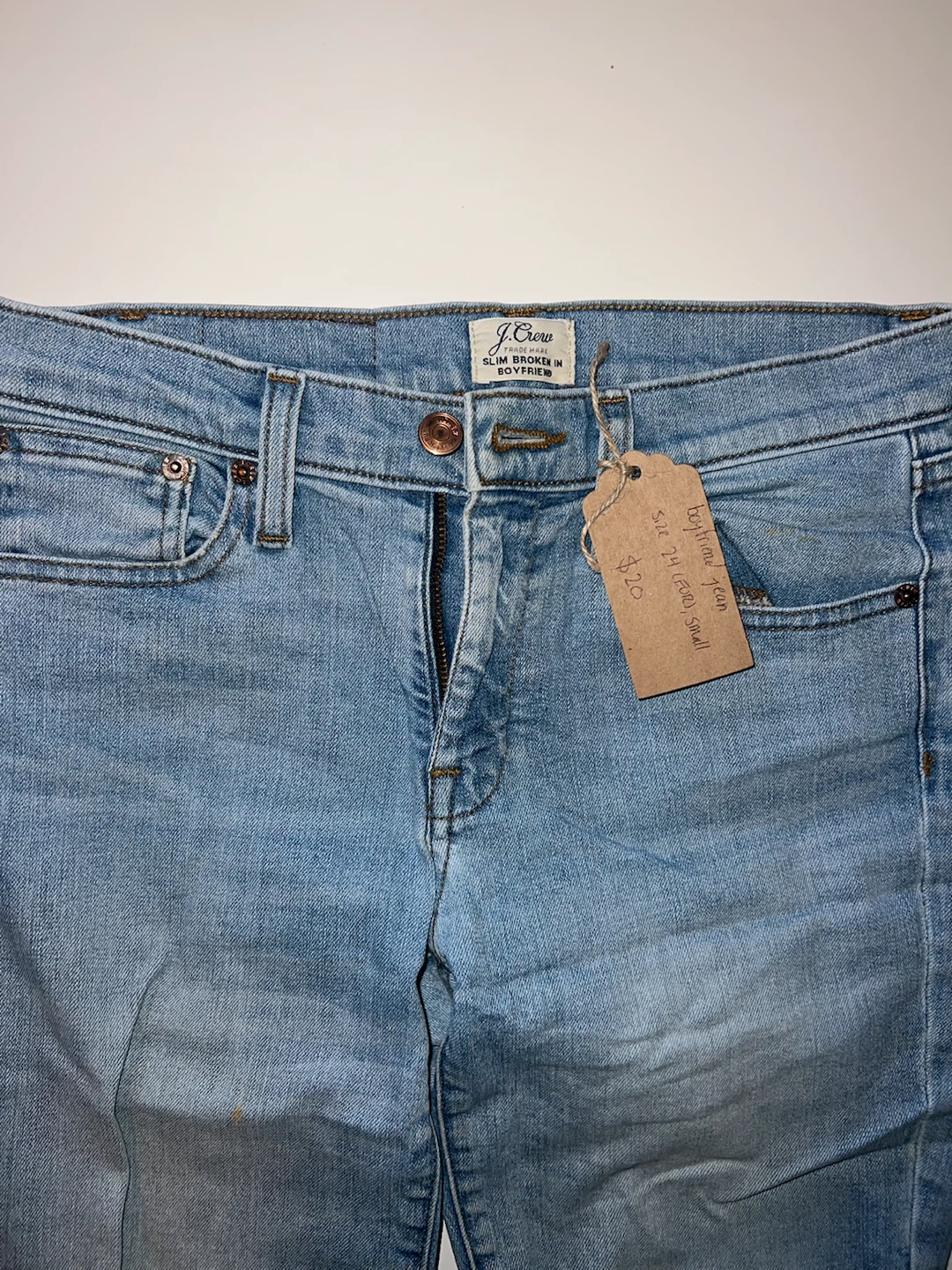 2 Pairs of Light and Dark Wash Jeans Size 0 (24”) - photo 4
