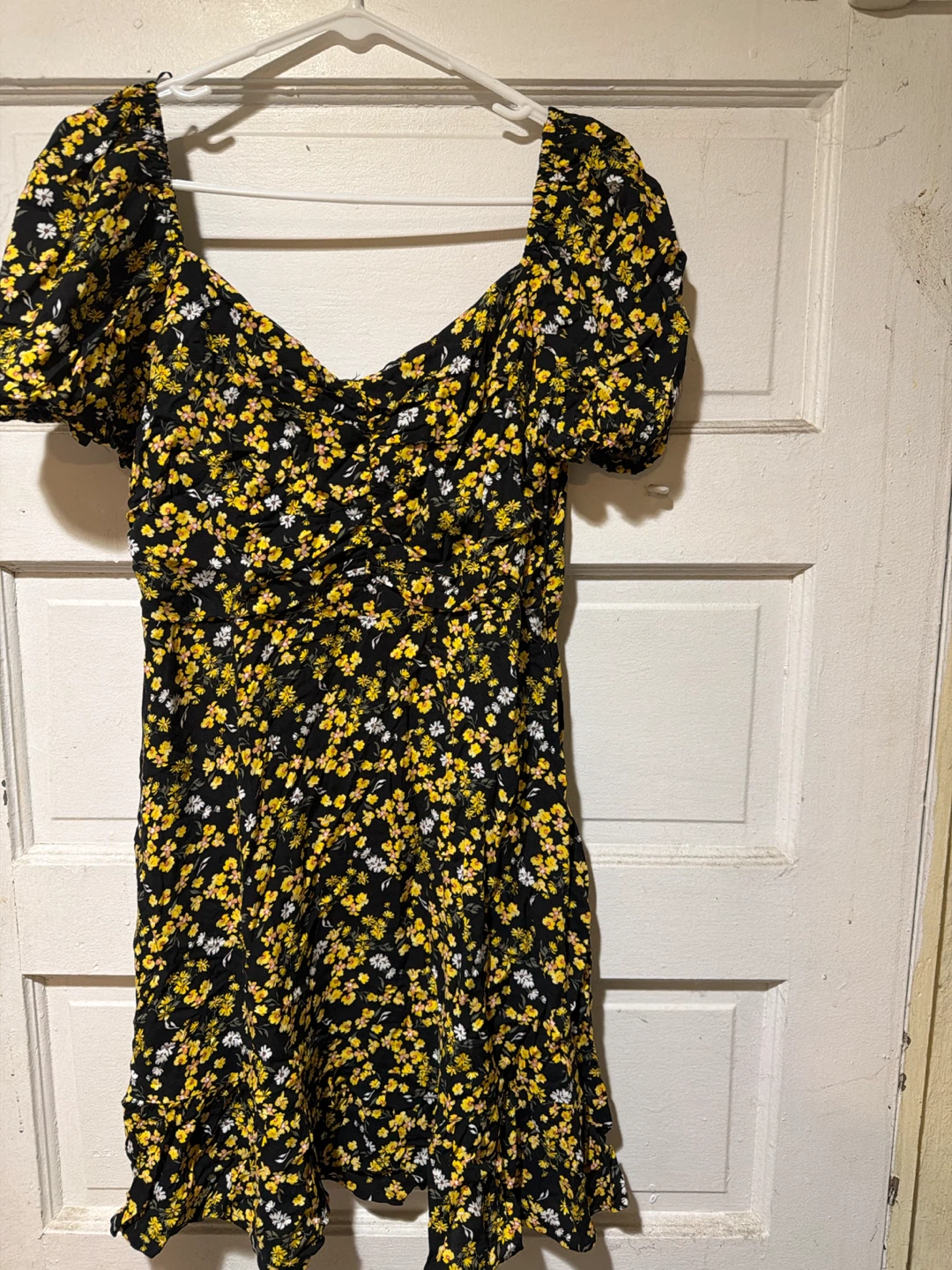 NO BOUNDARIES Floral Print Dress - Black/Yellow - photo 2