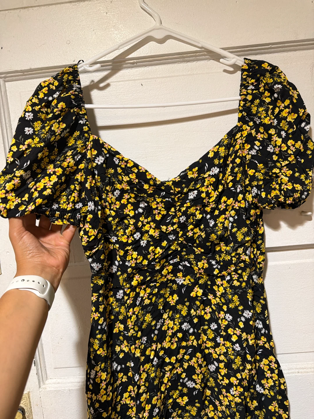 NO BOUNDARIES Floral Print Dress - Black/Yellow - photo 3