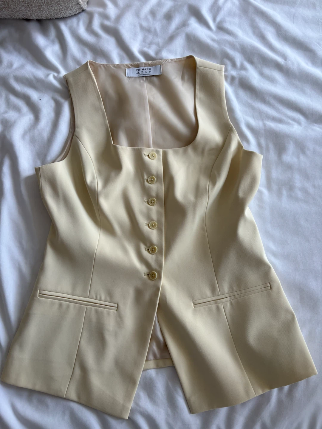 Brand new Women's Waistcoat - Butter yellow