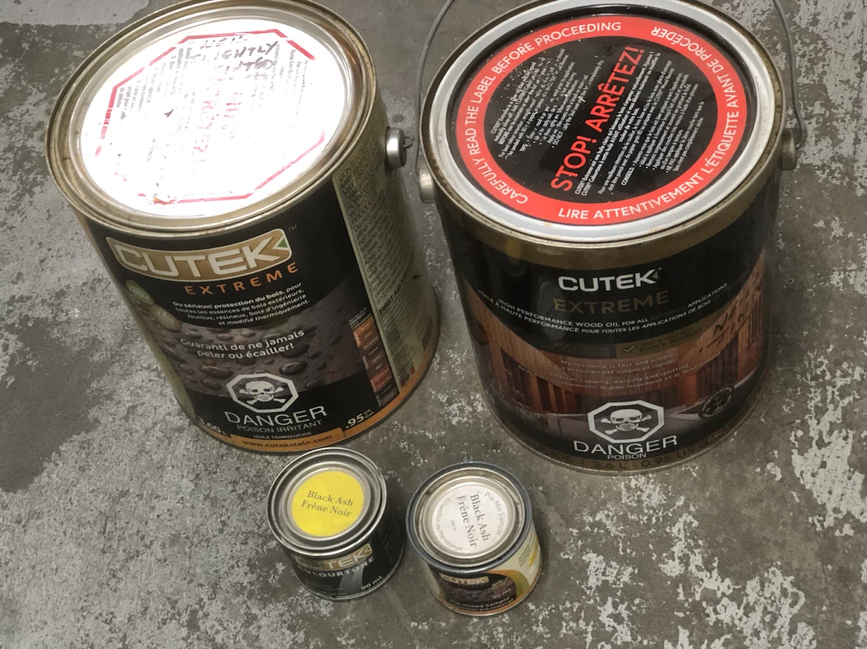 CUTEK EXTREME High Performance Wood Oil Opened Tins