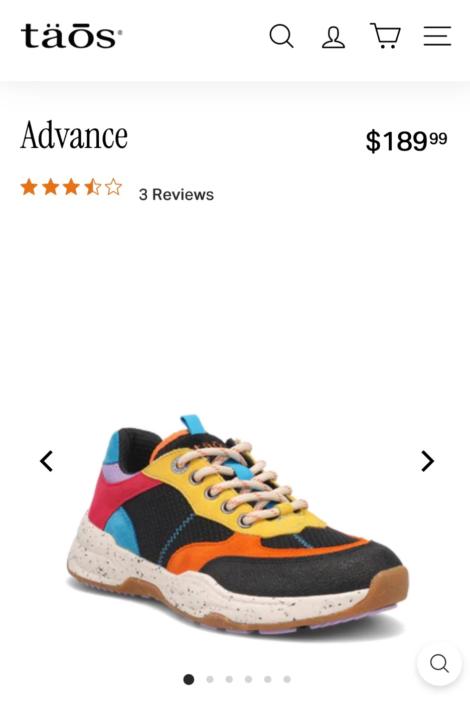 LIKE NEW Taos Advance Sneakers W7 - photo 5