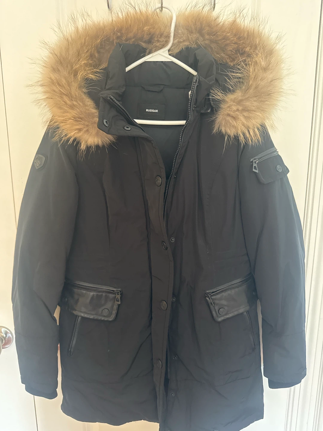 Rudsak Black Parka with Fur Hood