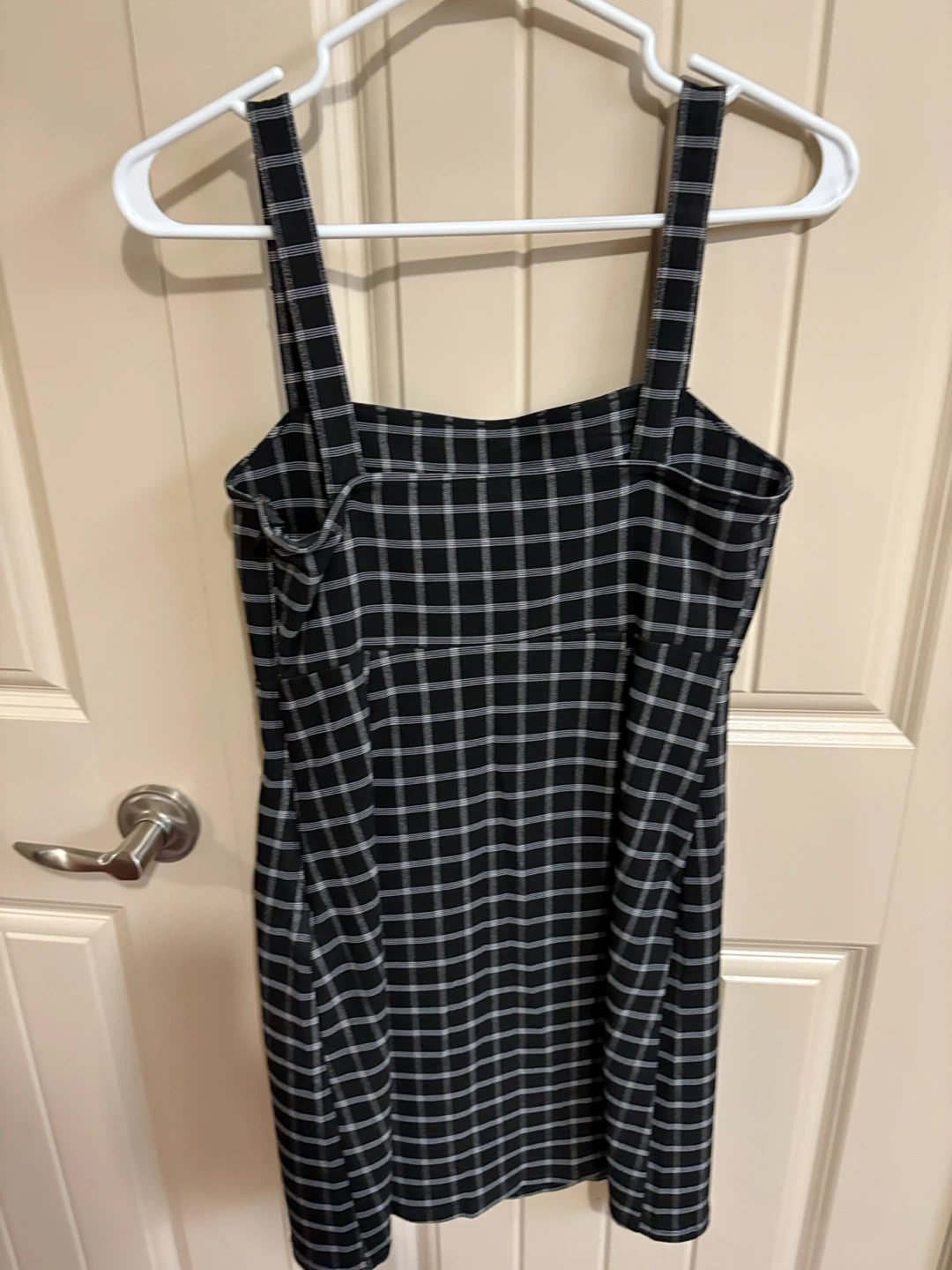 Hollister Black Plaid Mini Dress