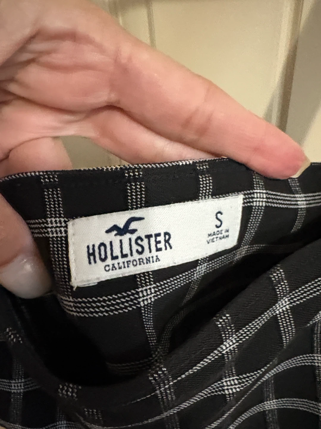 Hollister Black Plaid Mini Dress - photo 2