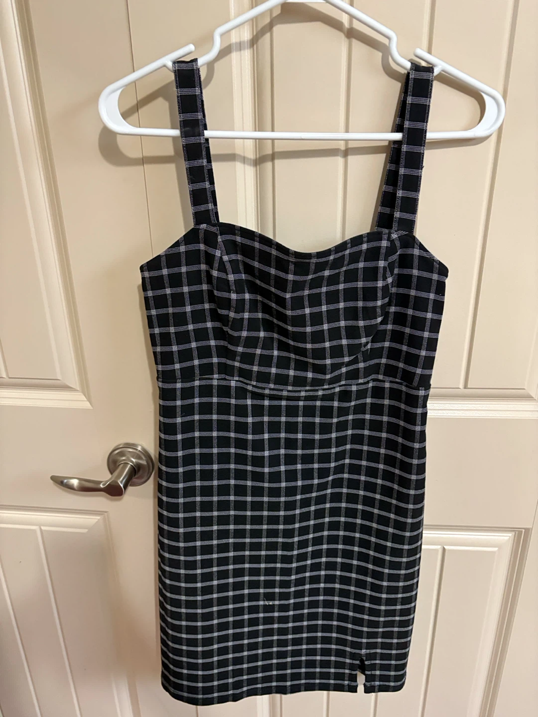 Hollister Black Plaid Mini Dress - photo 3
