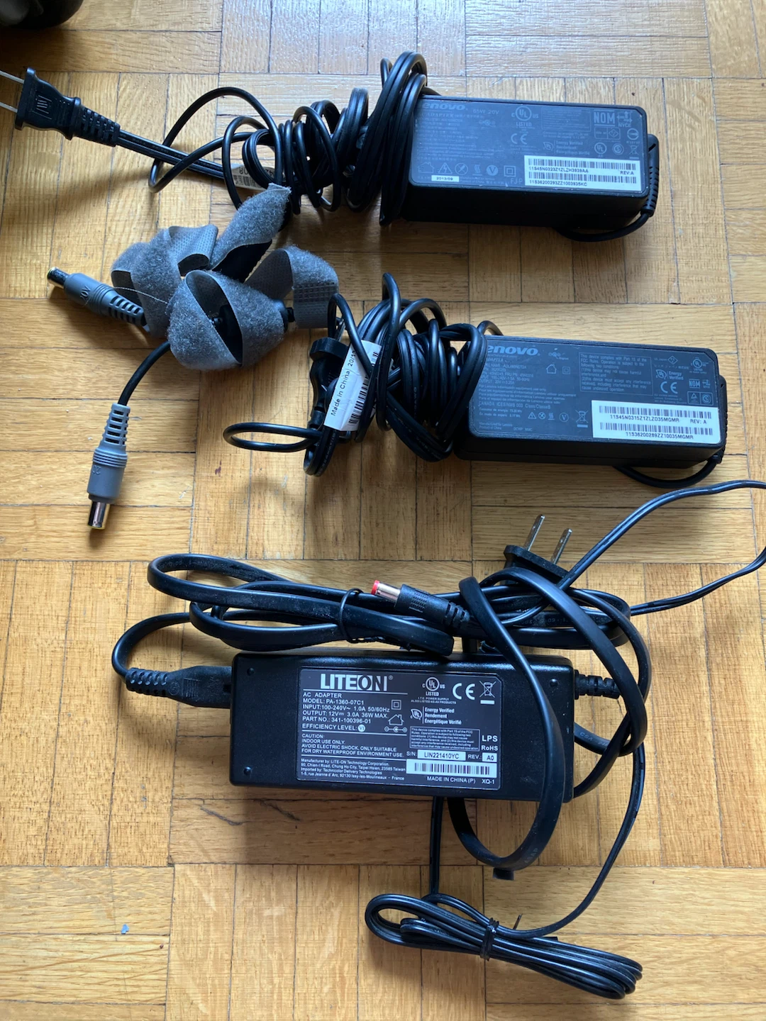 Lenovo and Lite-On AC Adapters-price of each