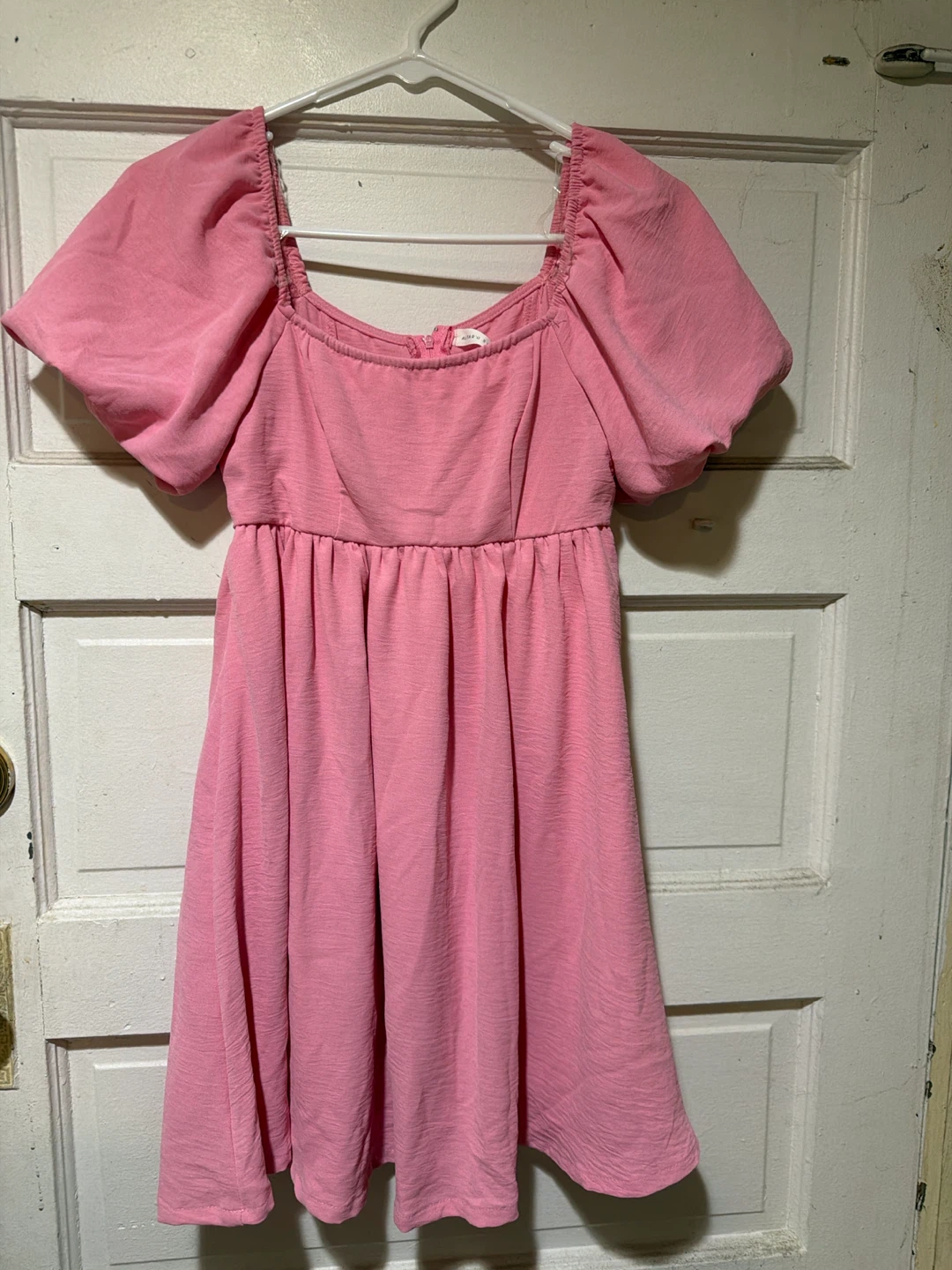 Altar'd State Pink Puff Sleeve Dress - XS