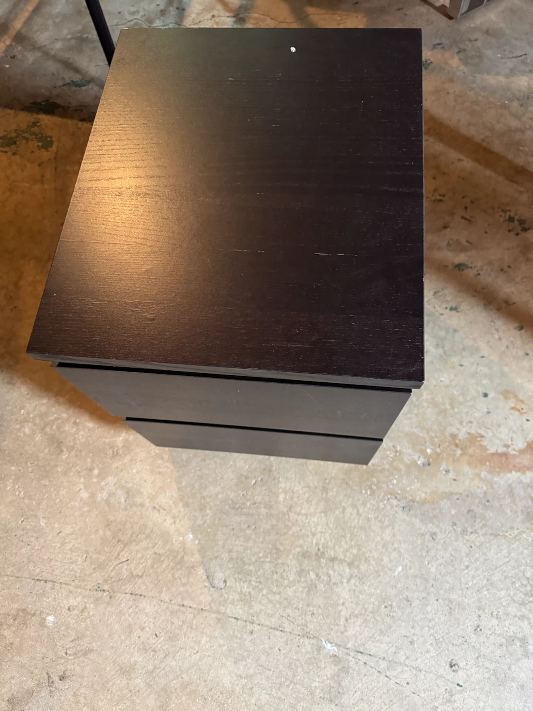Black 2-Drawer Filing Cabinet - photo 4
