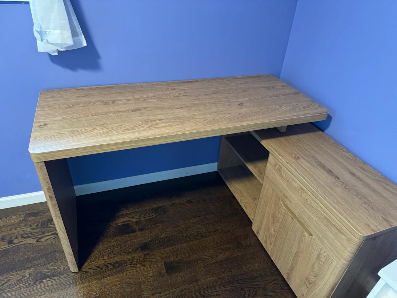 L-Shaped Desk with Storage - photo 2