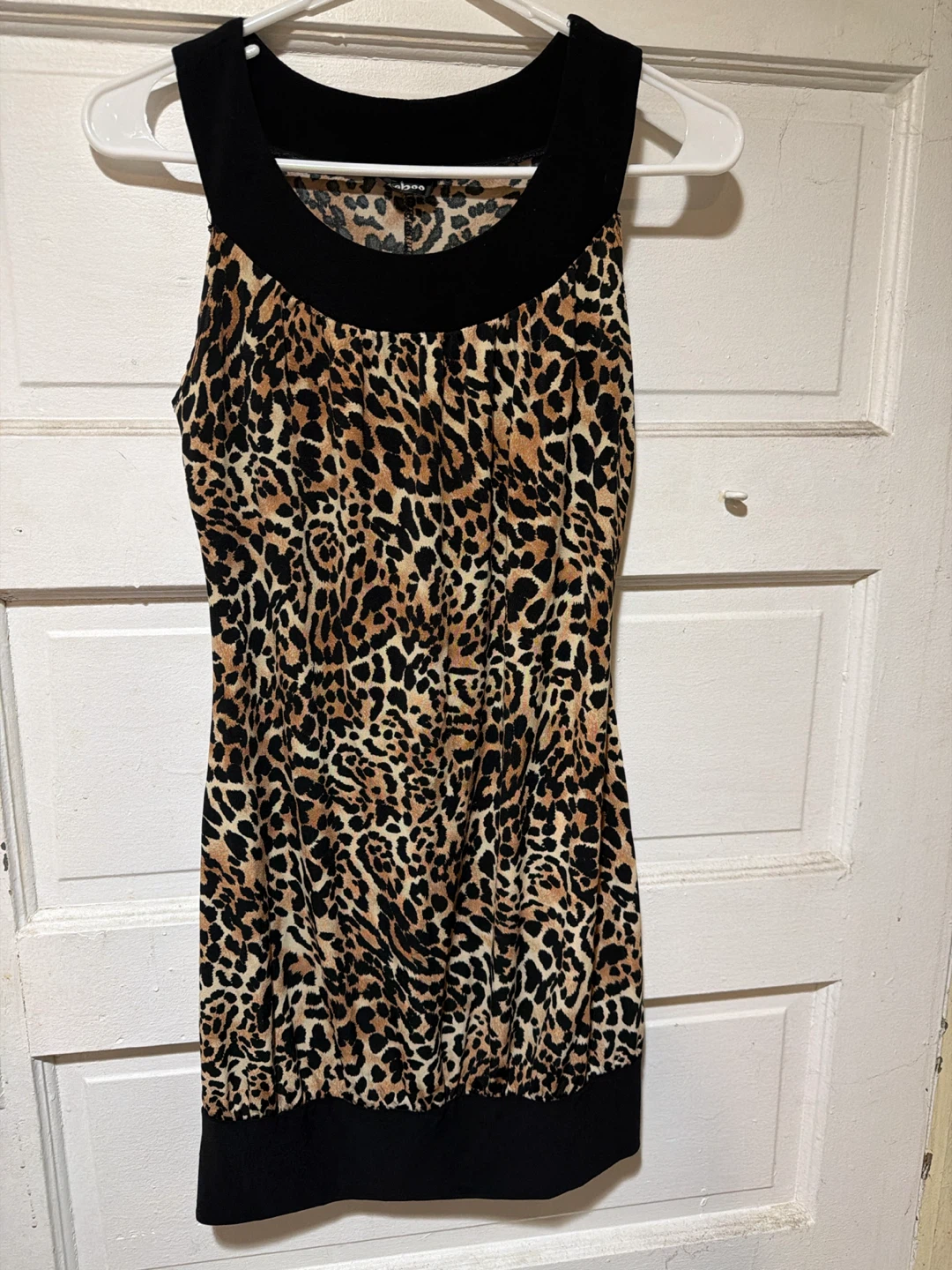 Leopard Print Sleeveless Dress