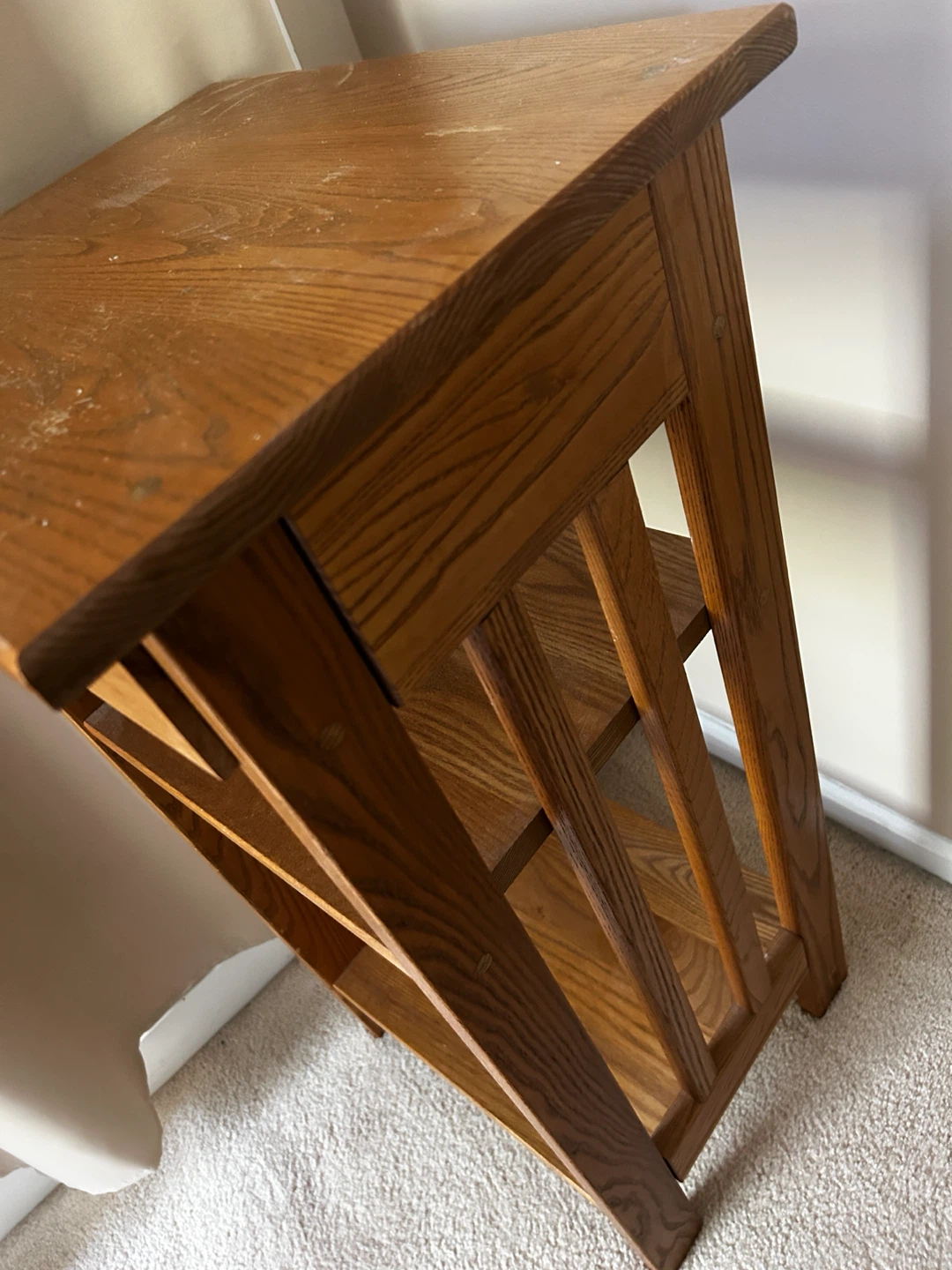 30” tall Night, plant or End Table with Drawer & Shelves - photo 3