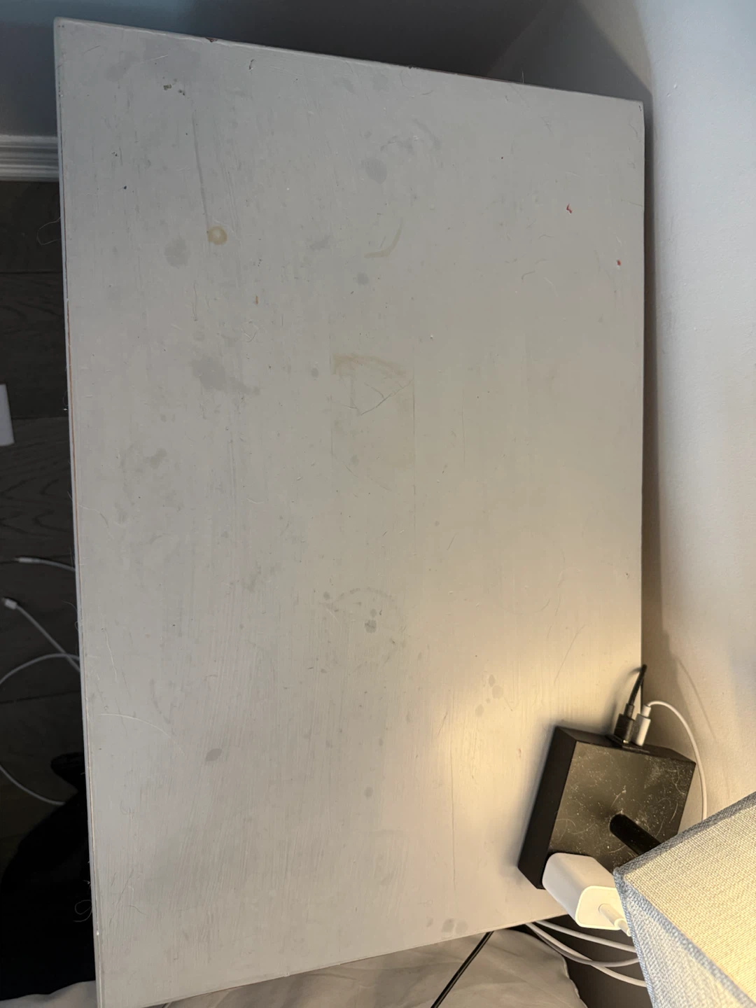 Grey Painted Bedroom Dresser and Nightstand Set - photo 5