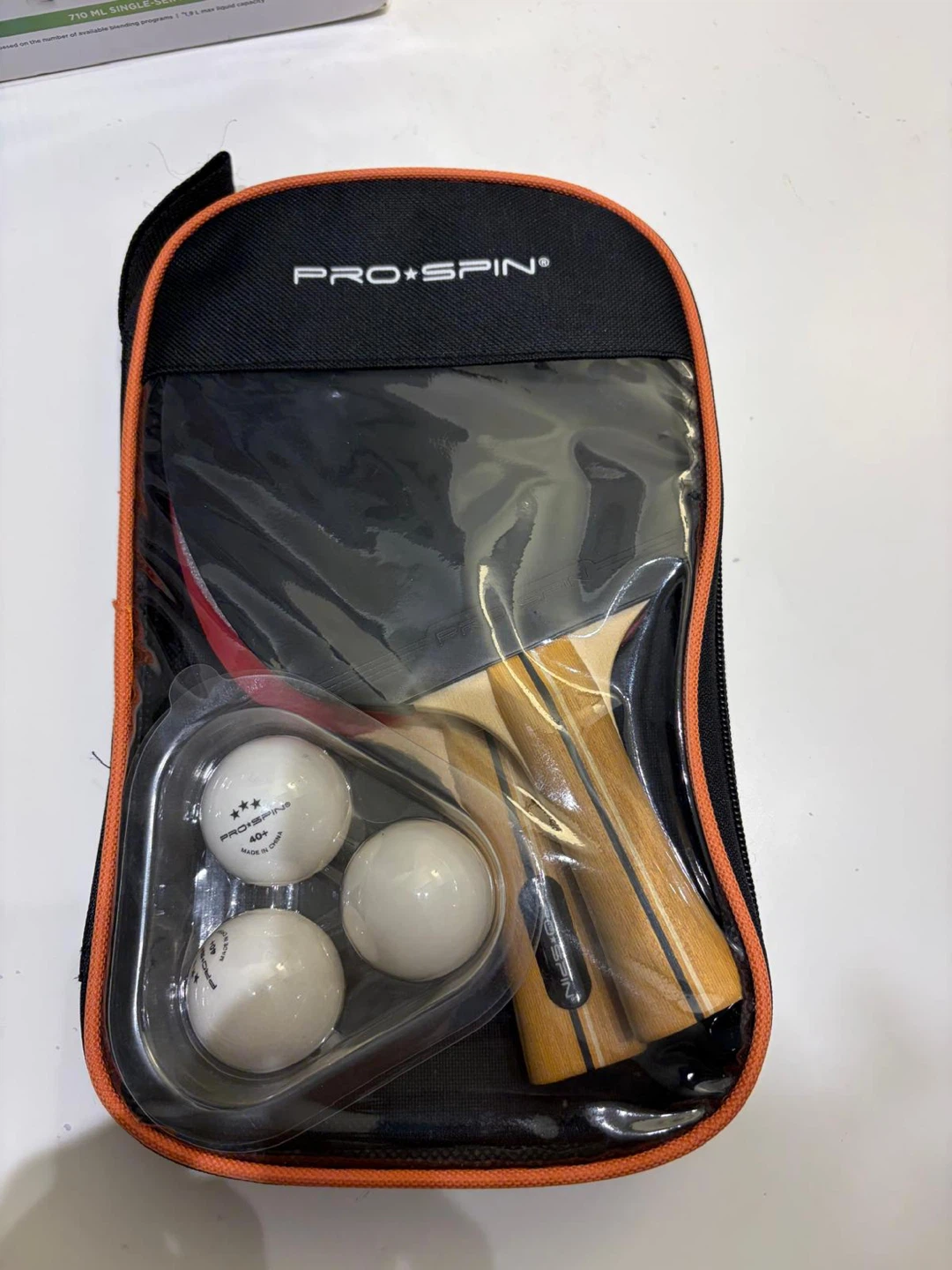 PRO*SPIN Table Tennis Set with 2 Paddles and 3 Balls