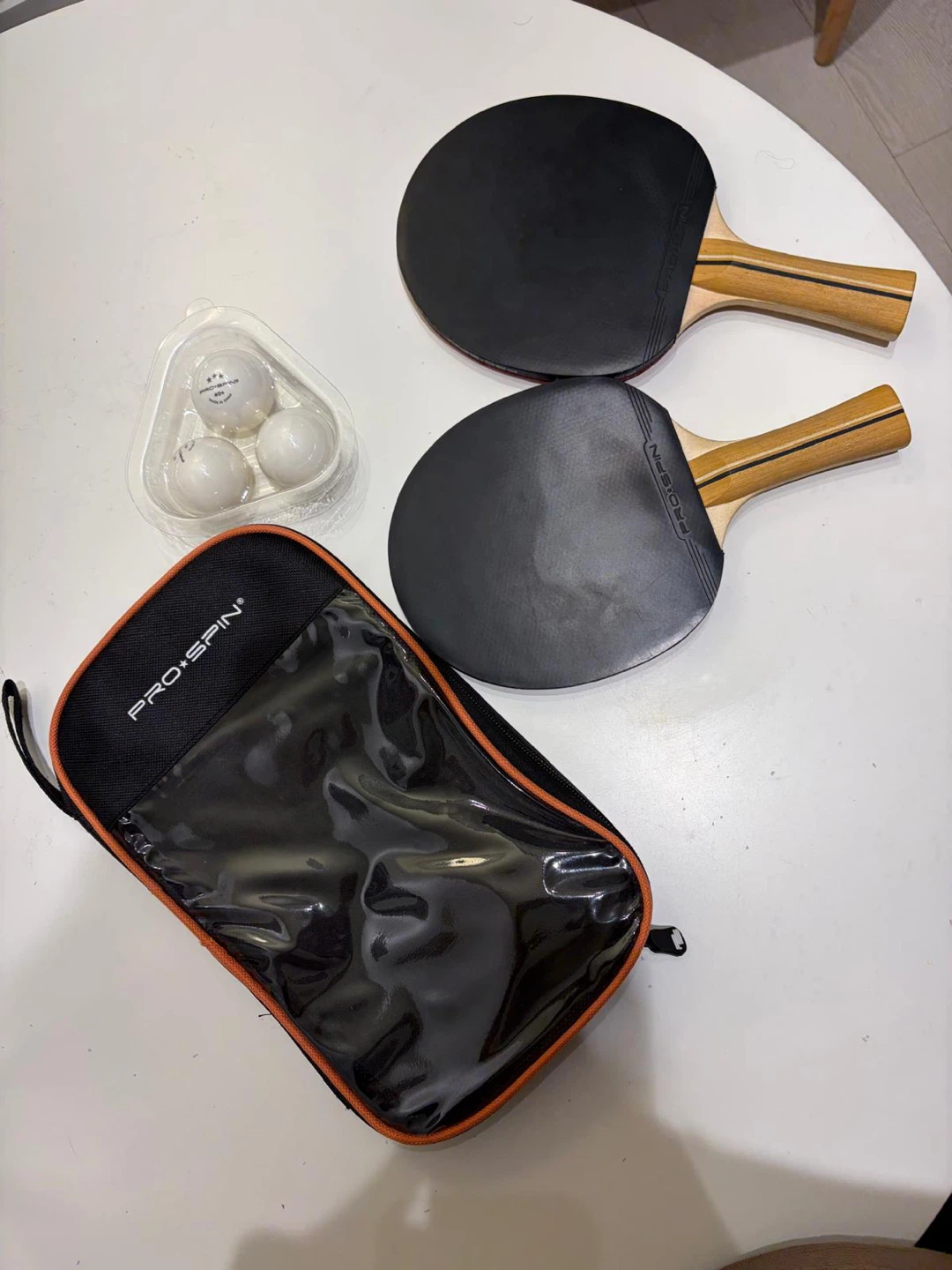 PRO*SPIN Table Tennis Set with 2 Paddles and 3 Balls - photo 2