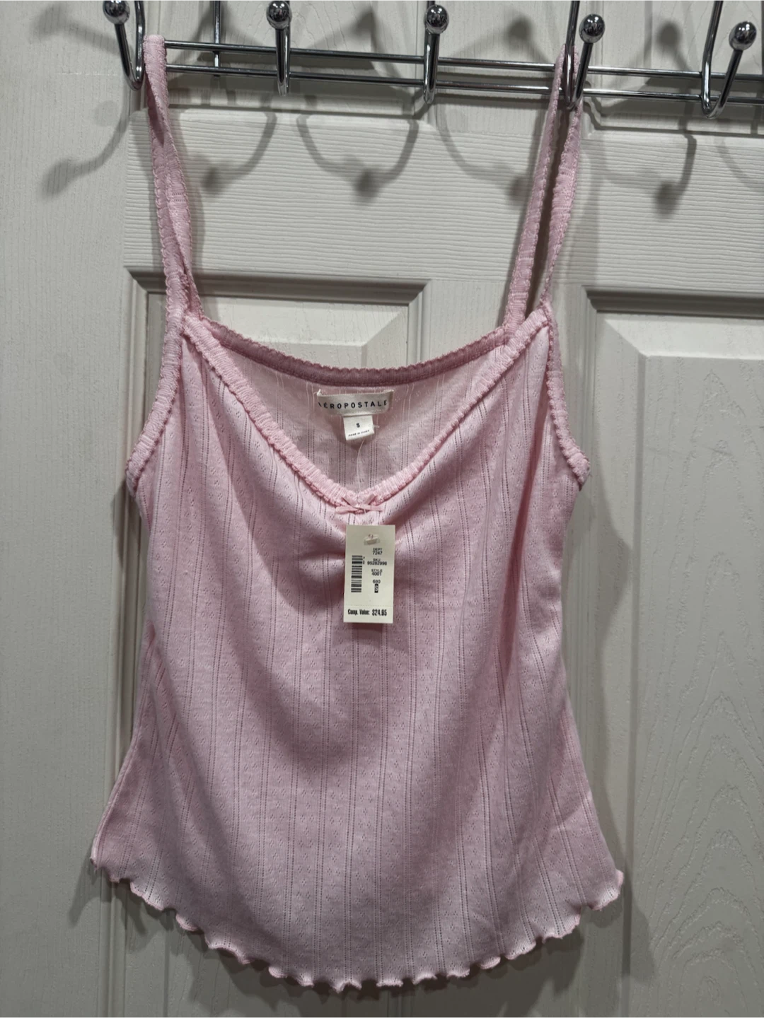 Aeropostale Pink Ribbed Cami Tank Top - photo 2
