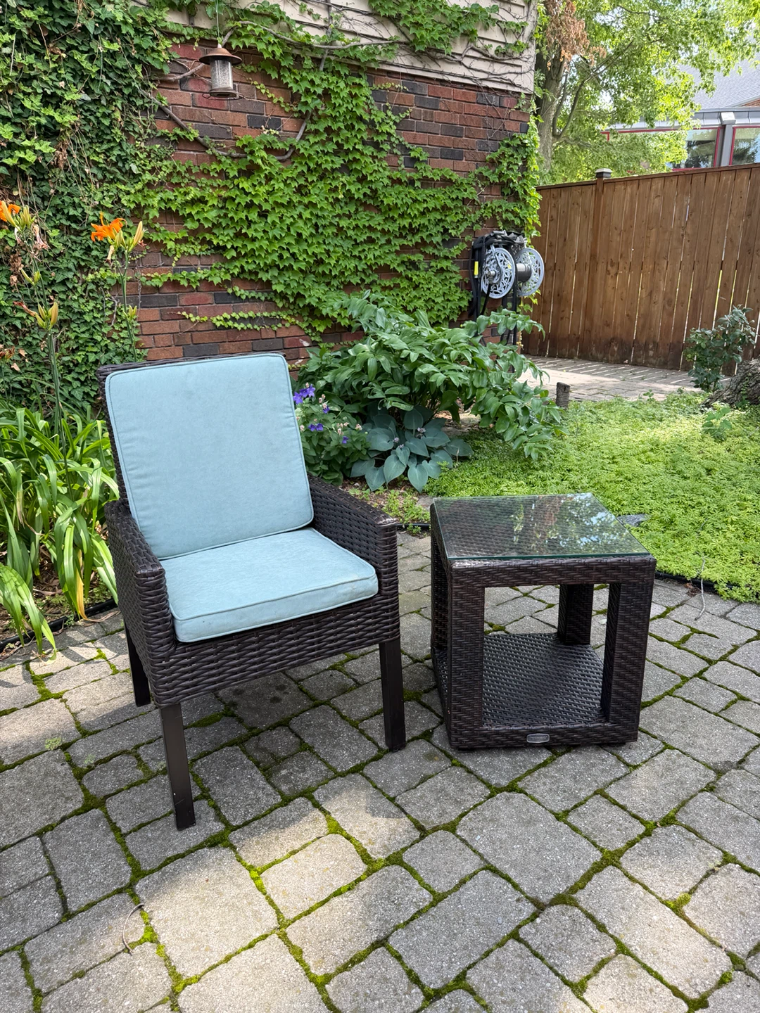 Patio Chair and side table