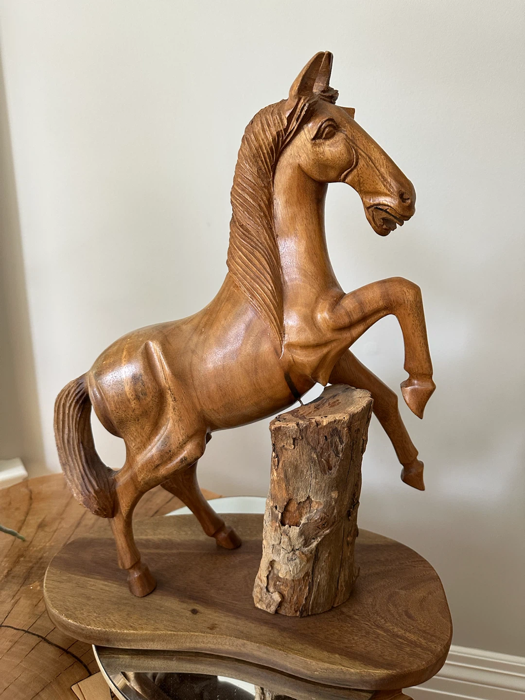 Wooden Horse Sculpture