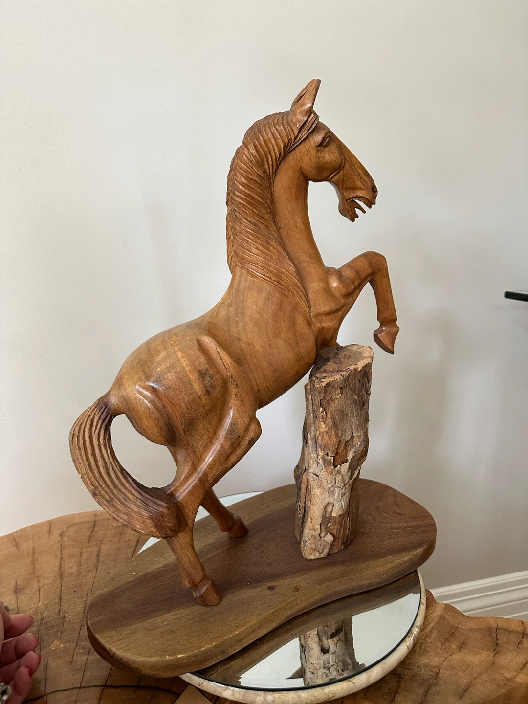 Wooden Horse Sculpture - photo 5