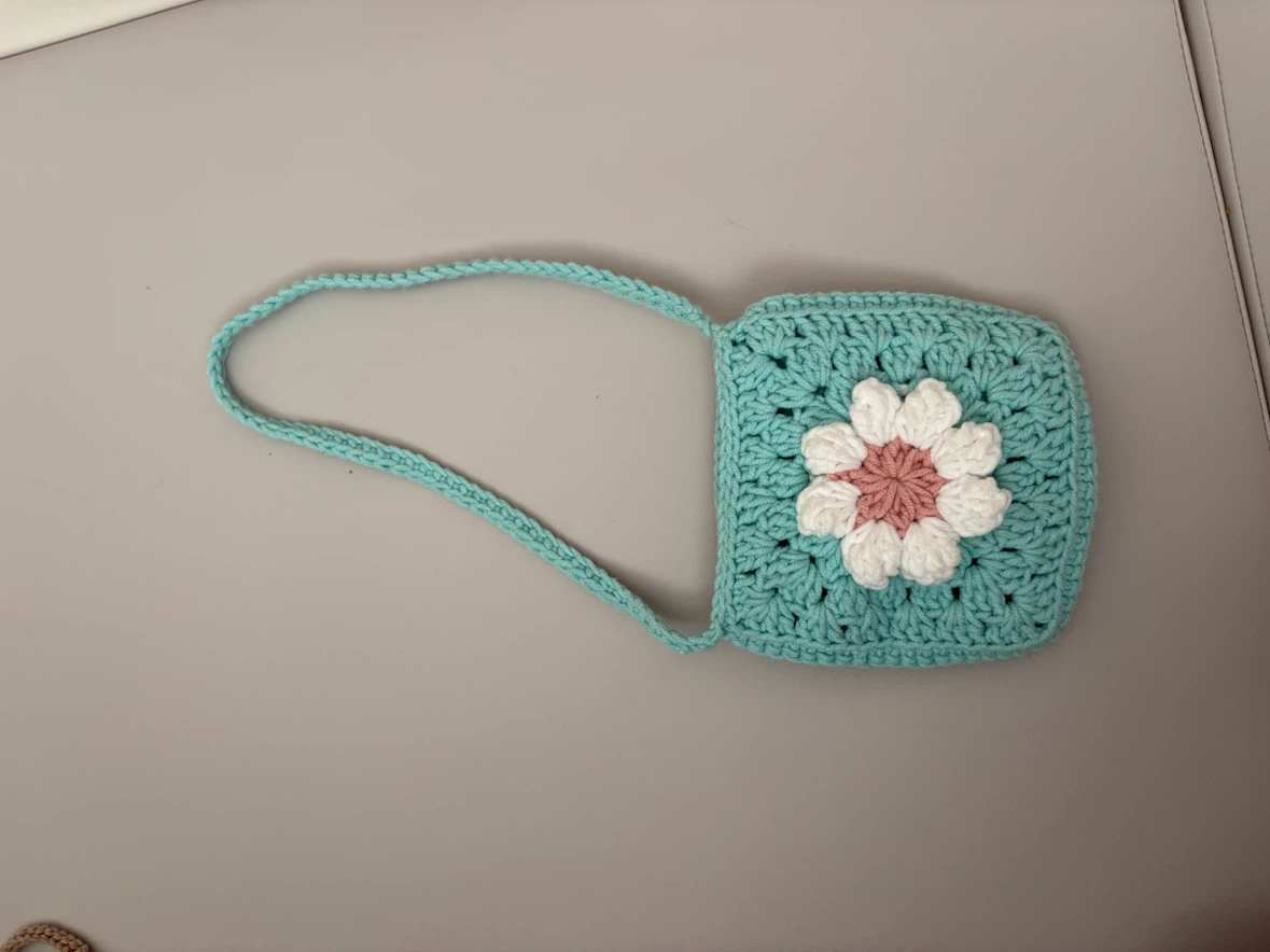 Handmade Crochet Flower Purse for baby and toddler - photo 3