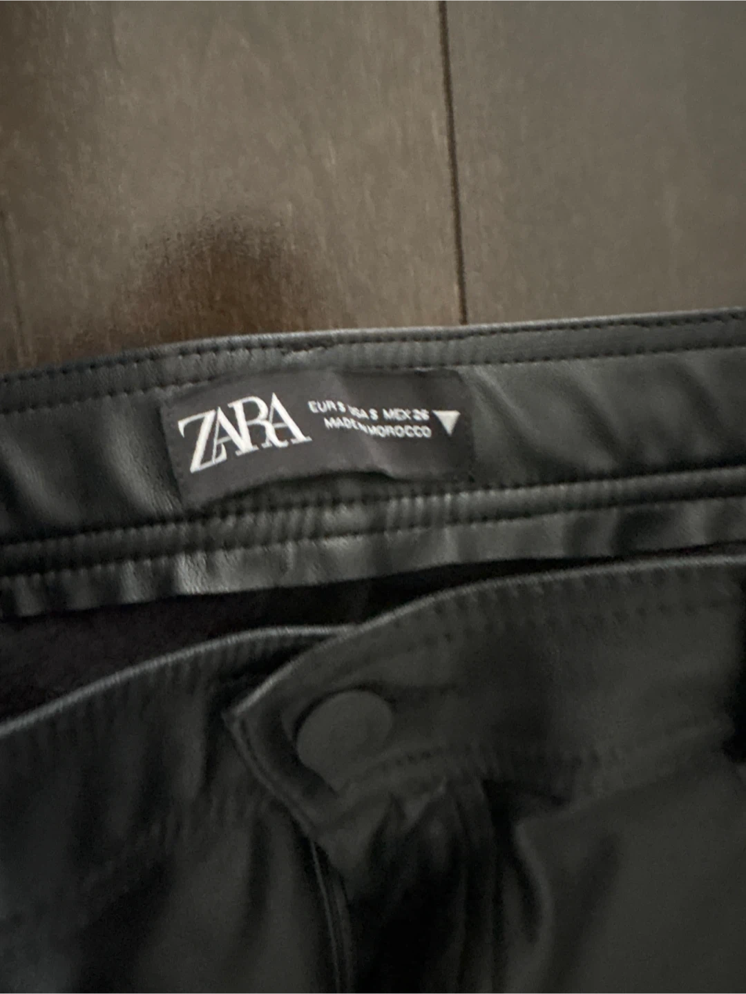 Zara Faux Leather Pants Size S - photo 2