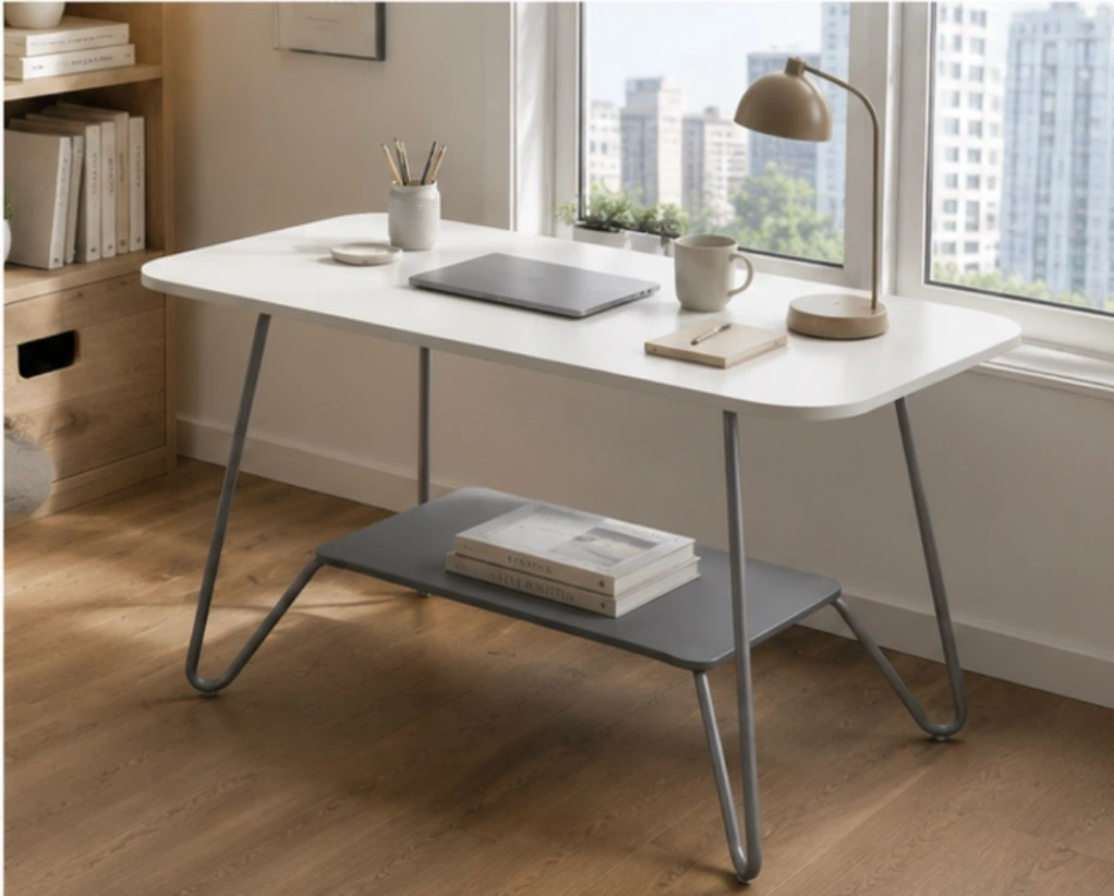URGENT sale: IKEA White Desk with Shelf for printer