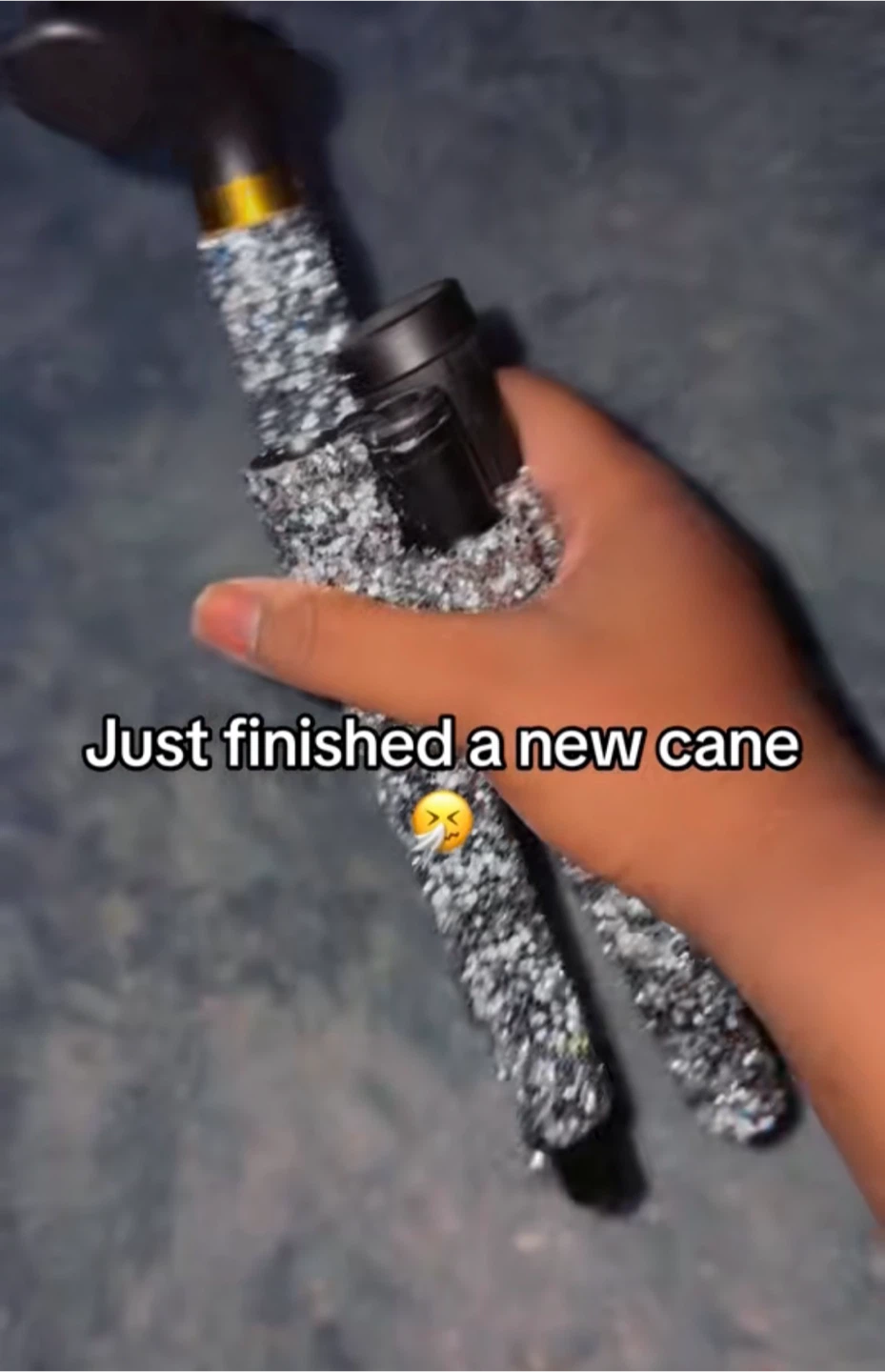 Sparkly Folding Walking Cane - photo 2