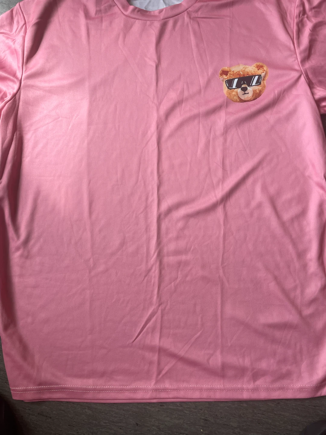 Pink Teddy Bear Graphic T-Shirt