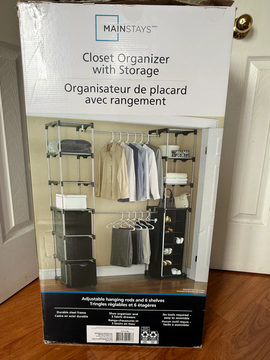 Mainstays Closet Organizer with Storage