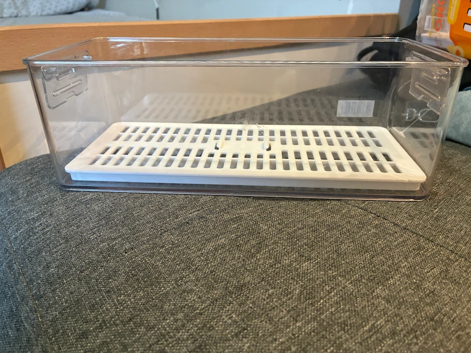 3 * Clear Plastic Food Storage Container