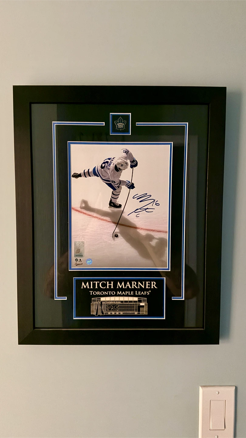 Framed Mitch Marner Autographed Photo - Toronto Maple Leafs