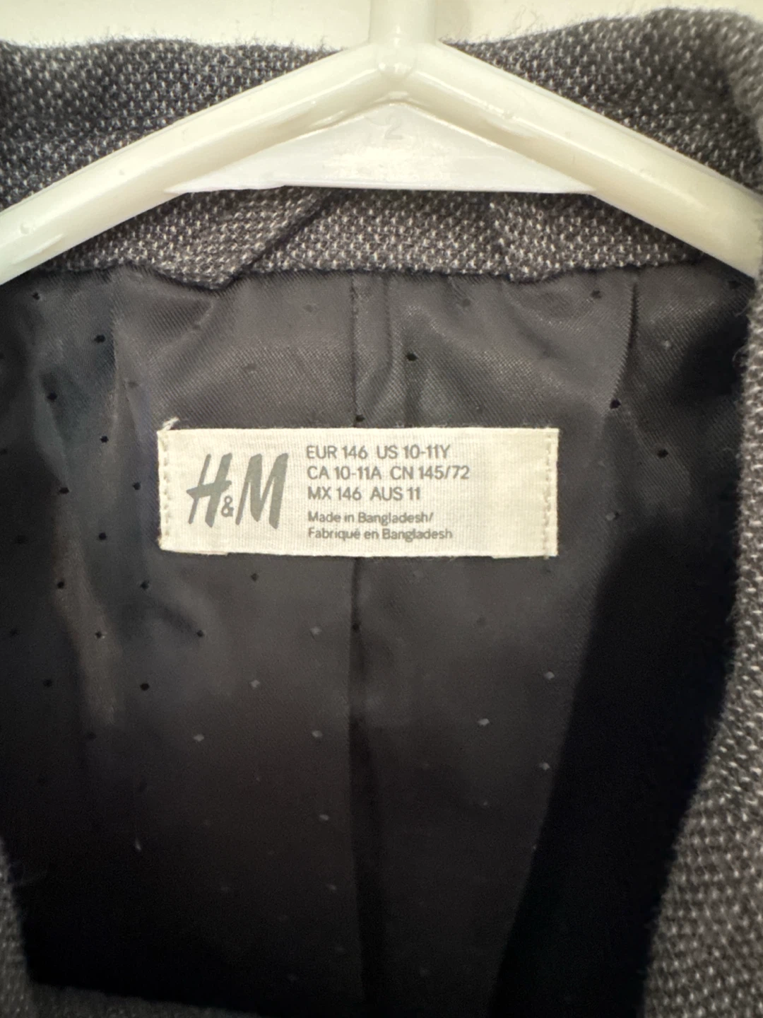 H&M Boys Grey Suit Ben Sherman Shirt - photo 4
