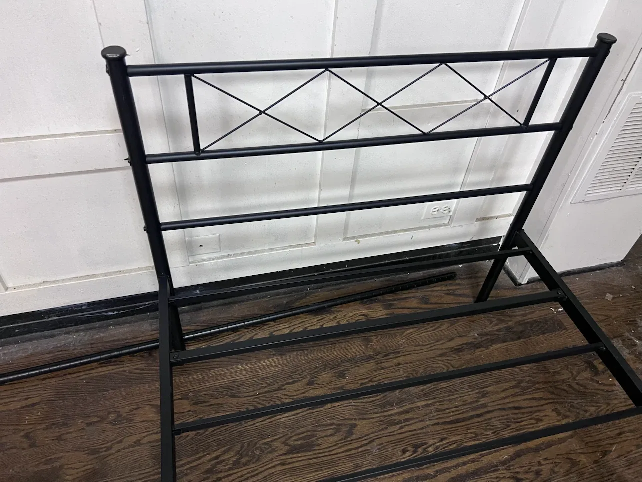 Black Metal Twin Bed Frame - photo 2